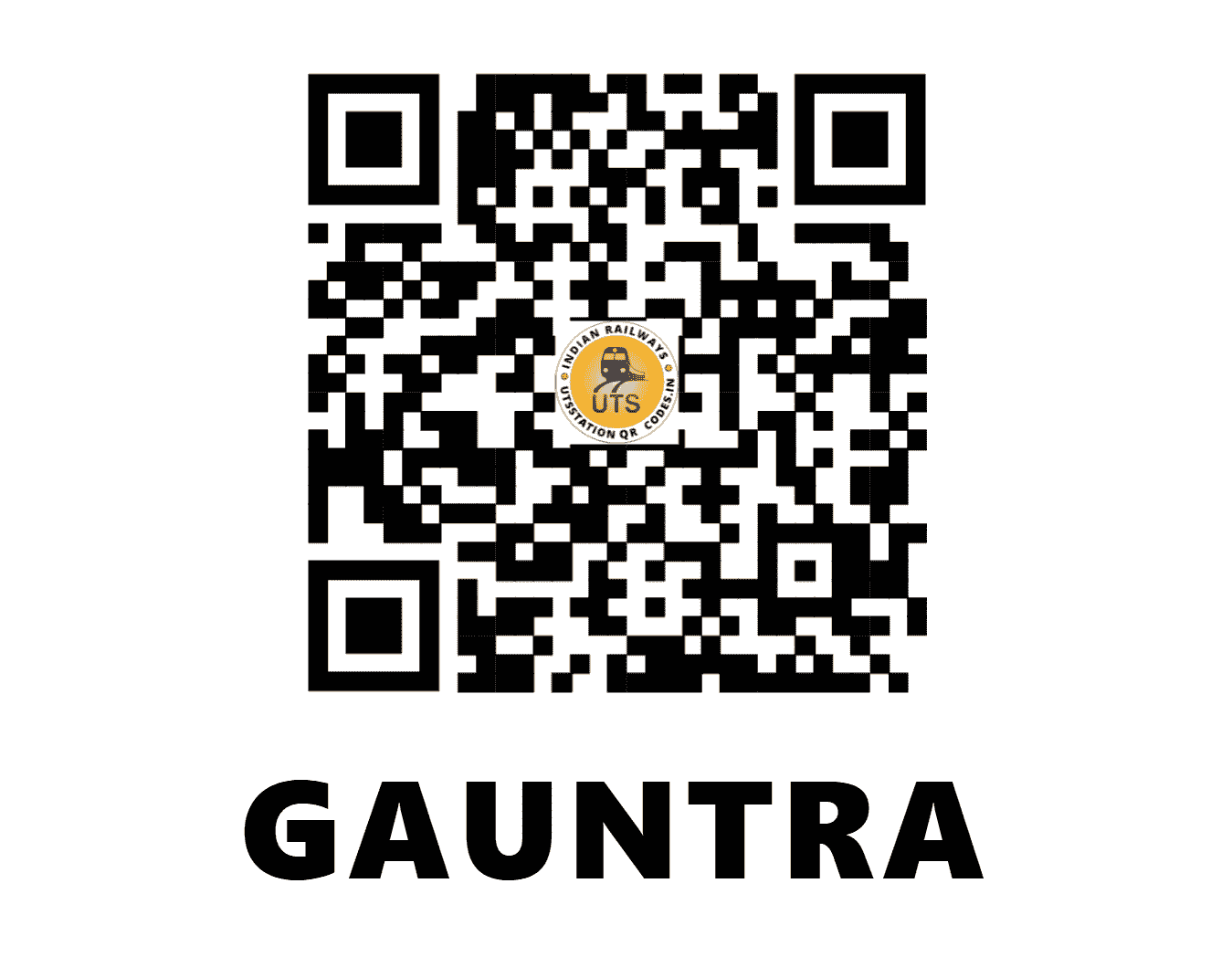 UTS QR Code for GAUNTRA - GNTR (NR - UTTAR PRADESH)